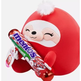 Zuru New Zuru Snackles Amy Sloth 14" Plush Holding Mentos Candy Cane Winter Christmas