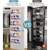 AOODA Clear Over the Door Hat Racks for Baseball Caps,