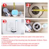 210mm Height White Toilet Push Button Valve Element Dual Flush