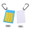 WOONEKY 2pcs Lightweight Golf Scorecard Range Cards with Buckle Multi-Function