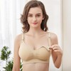 Lancuthek Nursing Bras for Breastfeeding, Pregnancy Bra, No Underwire, Seamless