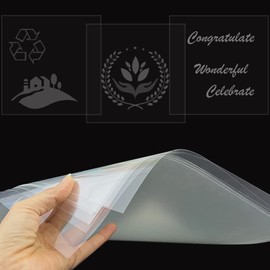 24 Pieces 4 mil Blank Stencil Material, Transparency Blank Template, Blank Mylar Stencil Sheets, Clear Plastic Sheets, Clear Mylar Stencil Sheets, Clear Acetate Sheets for Cricut Crafts,12X12 Inches