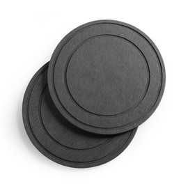 Relime Diatomaceous Earth Plant Saucer for Indoor, 2 Pack 10 inch, Instant Dry Pot Saucer, Plant Drip & Drainage Tray for Indoor, Stone Gray