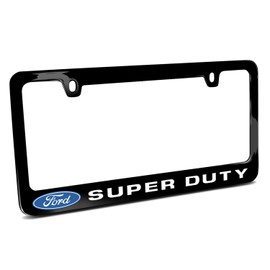 iPick Image for - Ford Super Duty Black Metal License Plate Frame