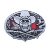 Doitby Skull Belt Buckle Western Cowboy Belt Buckles Novelty Skeleton