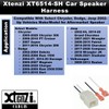 Xtenzi 2 Pair Car Speaker Harness Set Compatible with Chrysler,