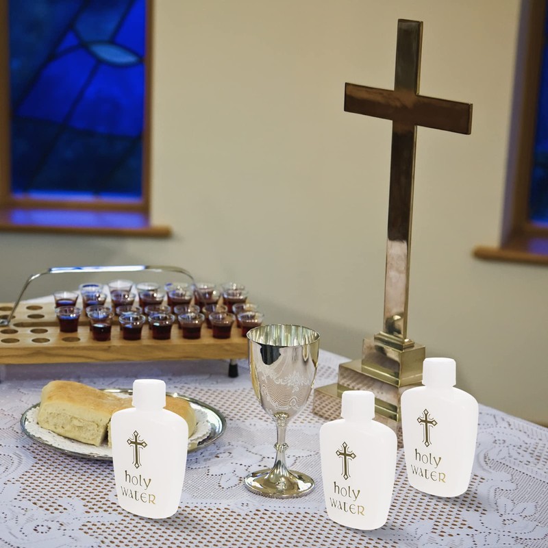 FOMIYES 6Pcs Empty Holy Water Bottles Set Holy Water Bottles