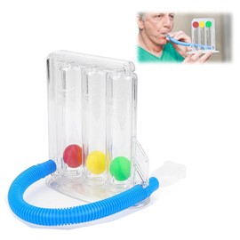Respiratory Trainer, Occupational Therapy Lung Trainer, Breathing Exercise Device, Deep Breath Trainer, Lung Trainer with 3 Colourful Balls, Deep Breathing Trainer for Speech Therapy and Lung Function