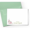 Custom Note Cards and Envelopes for Women Stationery Flat Note