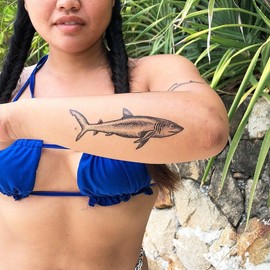 Great White Shark - Shark Tattoo/Great White Shark Temporary Tattoo