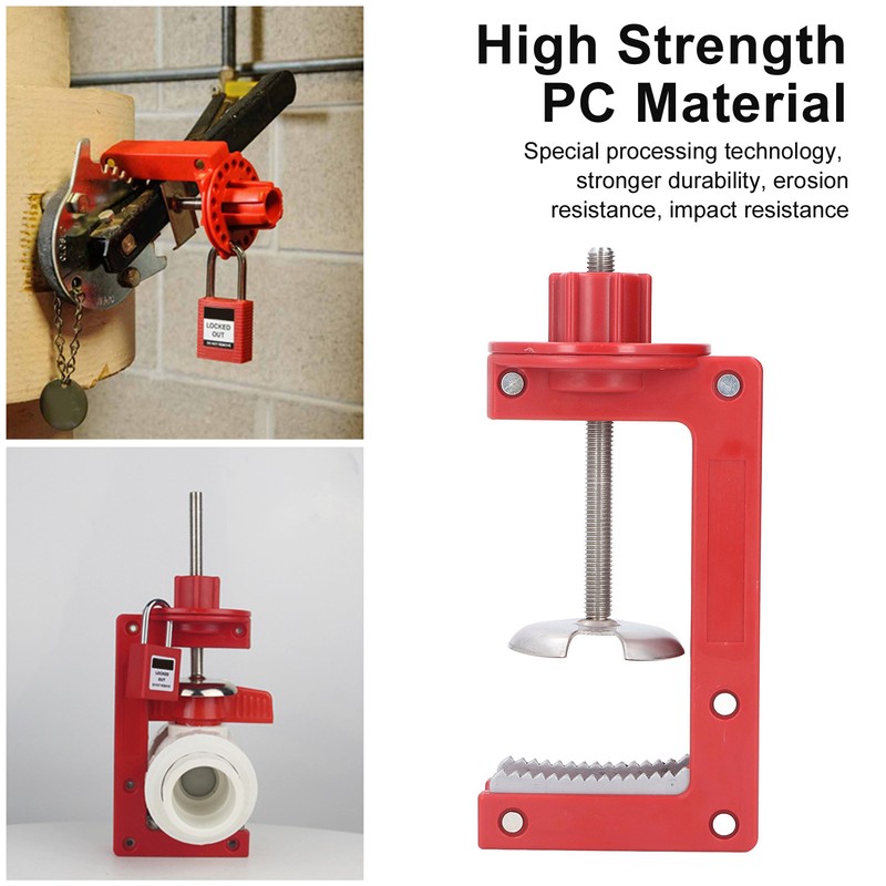 Ball Valve Lockout Device High Strength Adjustable Valve Lockout for