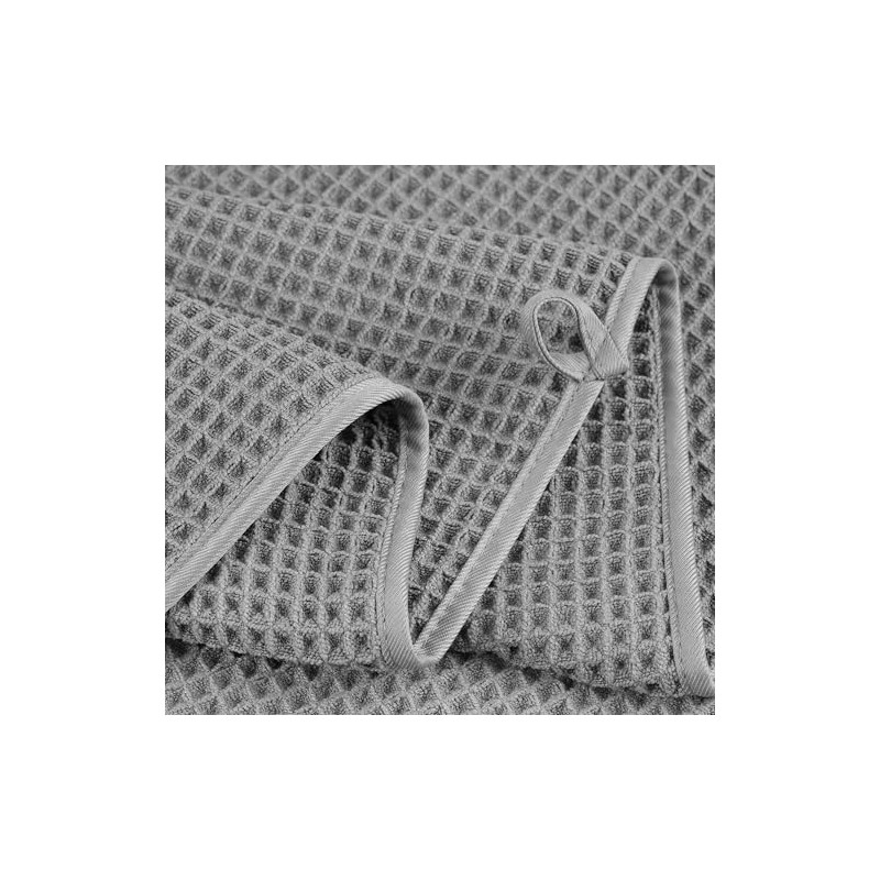 Polyte Set de 6 Toallas de Baño Microfibra Waffle Secado