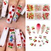 60 Pcs 3D Nail Rhinestones, Cherry Nail Charms Fruit Luxury