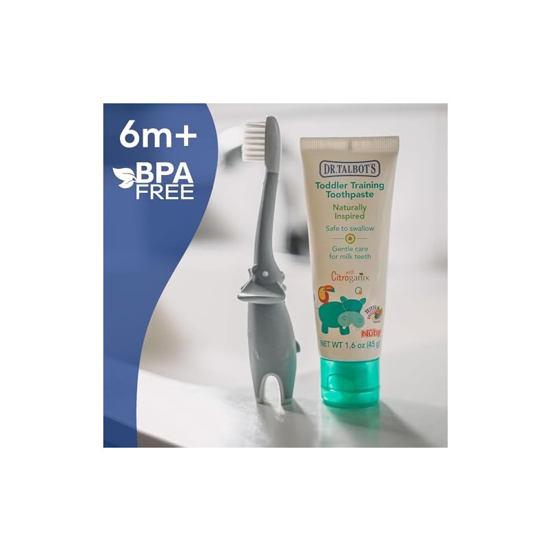 Dr. Talbot's Toddler Training Toothbrush and Naturally Inspired Kids Toothpaste