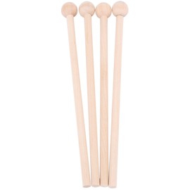 Ahvqevn 2 Pairs Wooden Mallet Percussion Sticks Hammer for Energy Chimes, Xylophone, Wood Blocks, Chimes, Bells, Knitting Bell