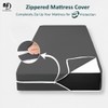 Zippered Mattress Encasement Cal-King Size,100% Waterproof Polyester Mattress Protector,Premium Zipper