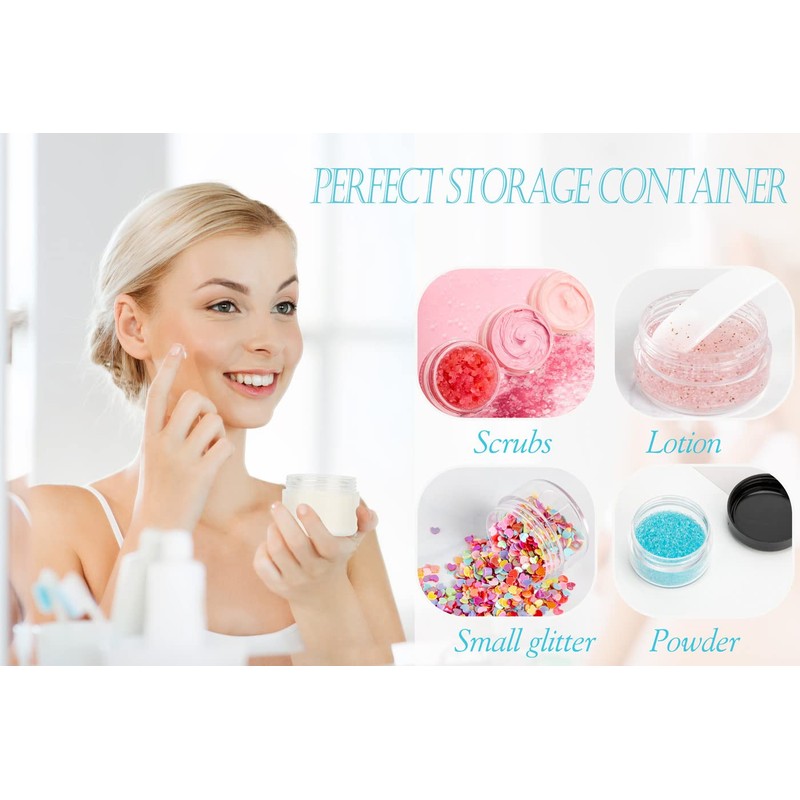 ZEJIA 10 Gram Sample Containers, 20 Count Cosmetic Containers with