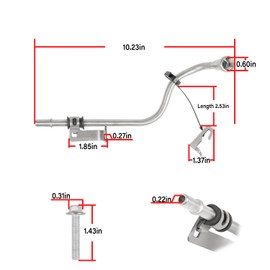 Manicar 12663577 LT4 Performance Fuel Line, Fuel Feed Pipe Replacement fits for Gen V LT1 L83 L86 Engines, Compatible with 2016-2019 CTS-V & 2017-2024 Camaro ZL1
