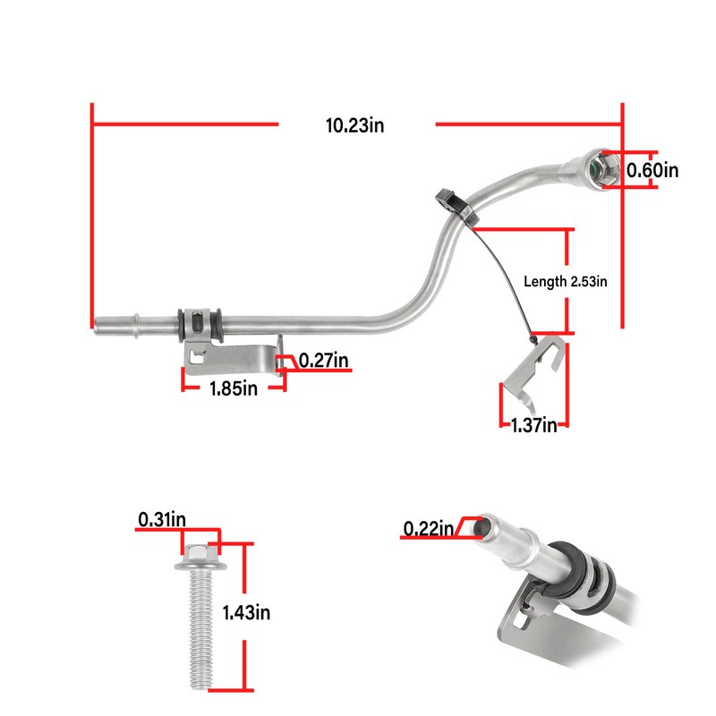 Manicar 12663577 LT4 Performance Fuel Line, Fuel Feed Pipe Replacement