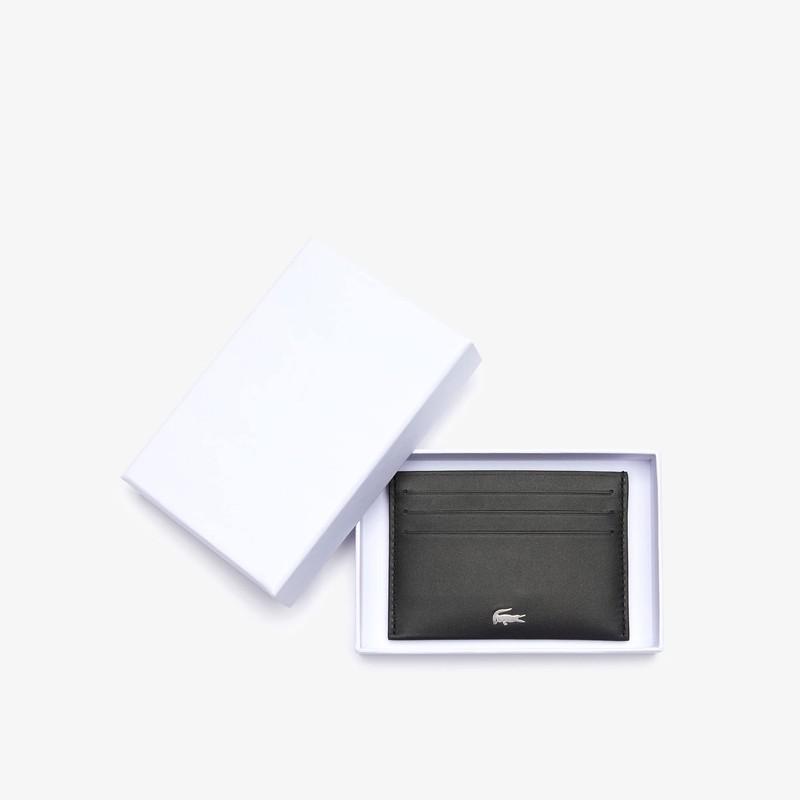 Lacoste Lacoste Men's Fitzgerald Credit Card Holder, Black, One Size