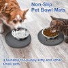 Arespark Pet Silicone Food Mat 2PCS, Nonslip Waterproof Feeding Bowl
