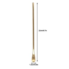 Cuchara De Mezcla De Oro De 8,7 Pulgadas, Cuchara De Café De Oro De Mango Largo De Acero Inoxidable Cucharas De Té Helado Batidora De Café De Para Pastel De Azúcar Helado Té Mezcla