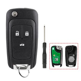 433MHz ID46 Chip 3 Buttons Car Remote Key For Opel Vauxhall Astra J Corsa E Insignia Zafira C Mokka No Keyless go with Screwdriver Key Ring