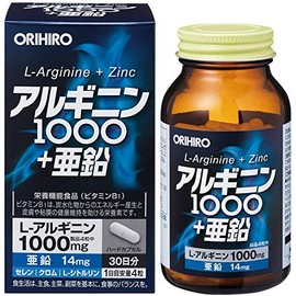 Orihiro Arginine 1000+ Zinc x 4 pcs