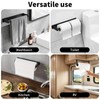 Jesginboo Under Cabinet Paper Towel Holder, Adhesive or Screw, Matte