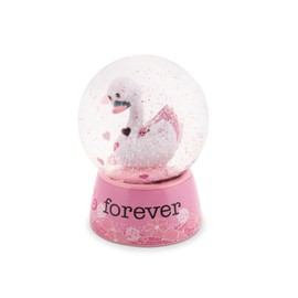 NICI 48282 Shaking Ball Love Swan White 6 cm Multi-Coloured
