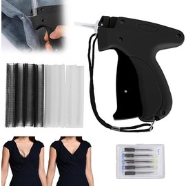 Stitchy Quick Clothing Fixer,Fine Tagging Gun Kit for Clothing Fixer Mini Stitch Gun for Clothes Speedy Sticky Sewing Quilting Hemming Quick Tag Gun with 5 Needle, 500 White 500 Black Micro Fasteners