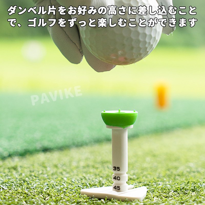 PAVIKE Golf Tees Graduated Golf Equipment 3 Piece Golf Tee