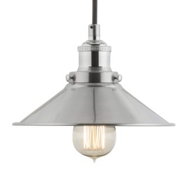 Linea di Liara Andante Farmhouse Pendant Lighting for Kitchen Island Industrial Hanging Light Fixtures Brushed Nickel Pendant Light for Kitchen Sink, LED Bulb Included, UL Listed