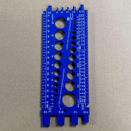 Tsudoku 2Pc Nut Bolt Thread Gauge Checker Bolt Size and Thread Gauge Bolt Nut Thread Measure Gauge Bolt and Nut Identifier
