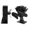 2 Blade Heat Powered Wood Fireplace Fan 1200RPM 25dB Low