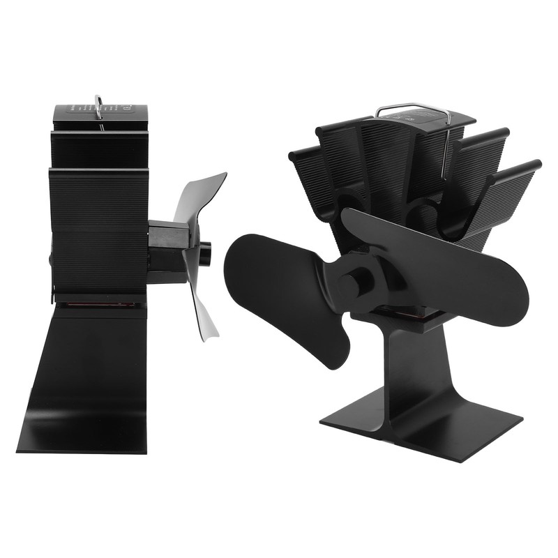 2 Blade Heat Powered Wood Fireplace Fan 1200RPM 25dB Low