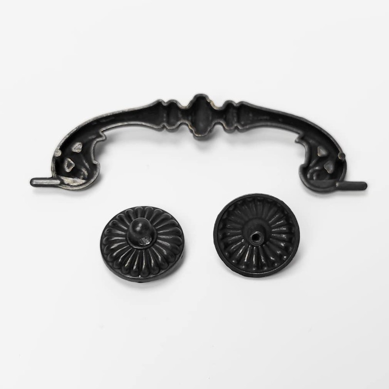 MuDuJia 4-Pack 5“ C-C Vintage Style Dark Antique Black Bail