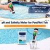 Pool Salt Tester pH Meter ORAPXI Salinity Meter and pH