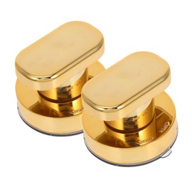 SEWACC 2pcs Suction Cup Cabinet Handles Self Stick Pulls for Kitchen Bathroom and Refrigerator Doors Durable Grip with Modern Design for Versatile Use