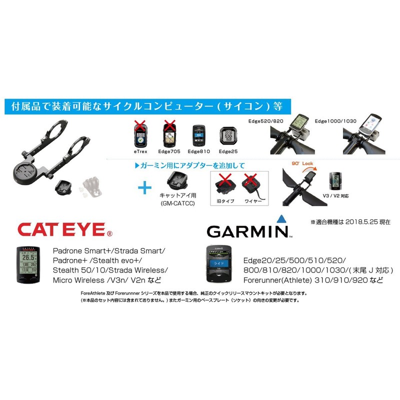 [Lek Mount] 2nd Generation Type 19 Garmin Cat Eye Combo