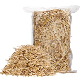 Natural Wheat Straw - 3 LB Dry Straw, Clean and Soft Decorative Straw Bale for Stray Cats Dogs Yard Farm Pets Garden Mulch Grass Cover