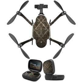 MightySkins Skin Compatible with GoPro Karma Drone Headphones wrap Cover Sticker Skins Vintage Elegance