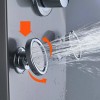 FUZ LED Shower Panel Tower System Stainless Steel 6-Function Faucet