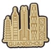 Printtoo Souvenir Home Decor Guangzhou China Engraved Wooden Fridge Magnet