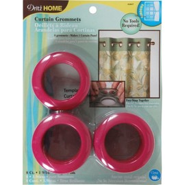 Dritz 44447 Cortina Ojales, Color de Rosa Caliente, 1 – 9/40.6 cm, 8 Unidades