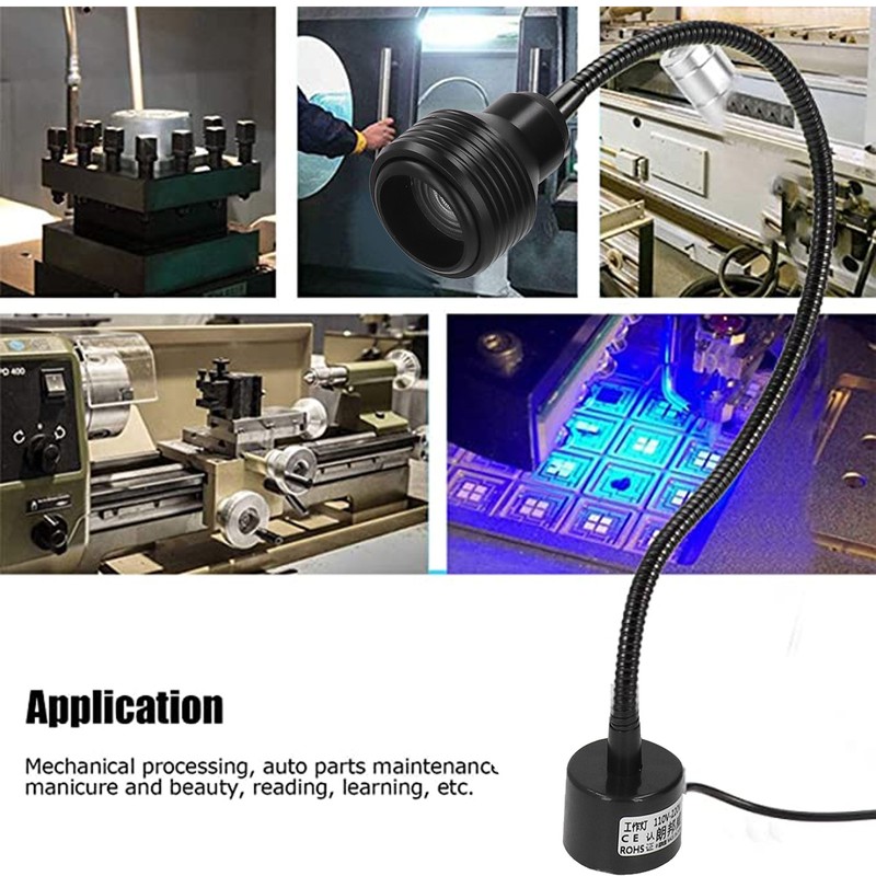 Magnetic Work Light 9W LED 360 Degree Gooseneck Zoom Function