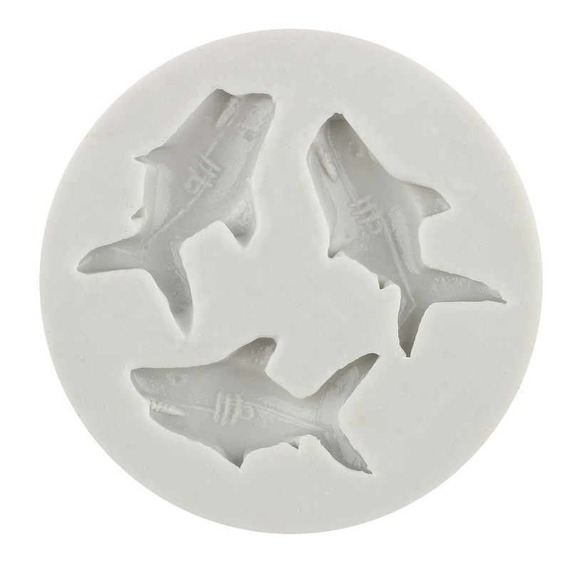 TAOXIBEI Sea Animal Polymer Clay Mold Shark Silicone Molds for