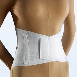 NYOrtho Lumbar Waist Support Belt - Sacral Support Compression for Lower Back Pain, Breathable Material Soft Latex Free Elastic Construction Enfolds Body, Contours Comfortable - for Men and Women