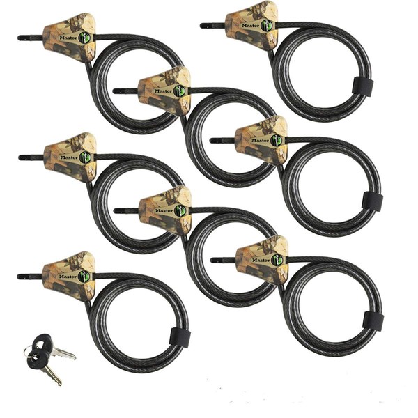 Master Lock - Python Adjustable Camouflage Cable Locks #8418KA CAMO 8pk (8) PackageQuantity: 8 Model: #8418KACAMO