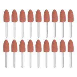 sourcing map 18pcs Rotary Grinding Stones 3mm Pointed Head Abrasive Sanding Bits Mounted Stone Grinding Wheel Point Polishing